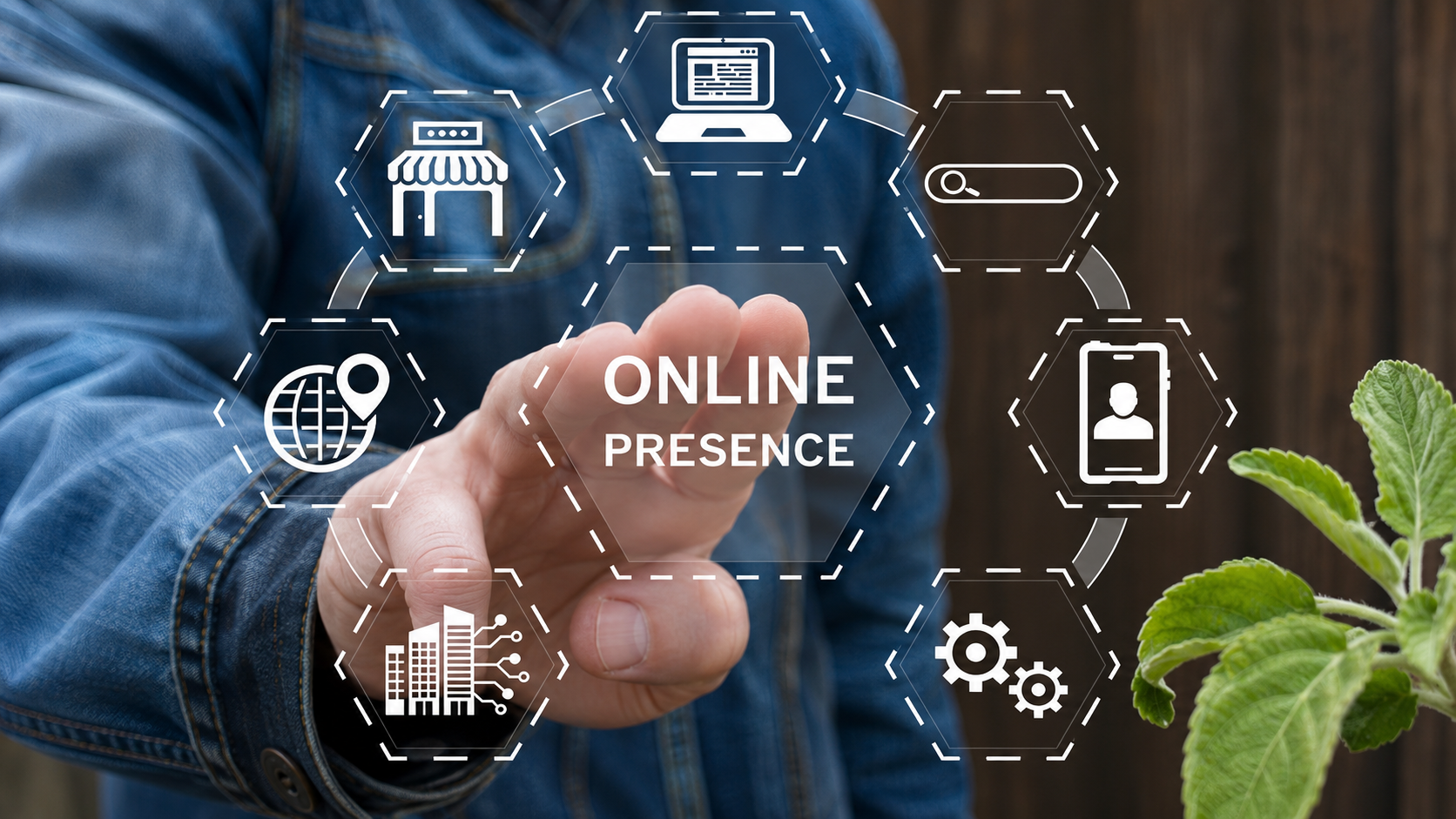 Digital marketing and brand identity workspace