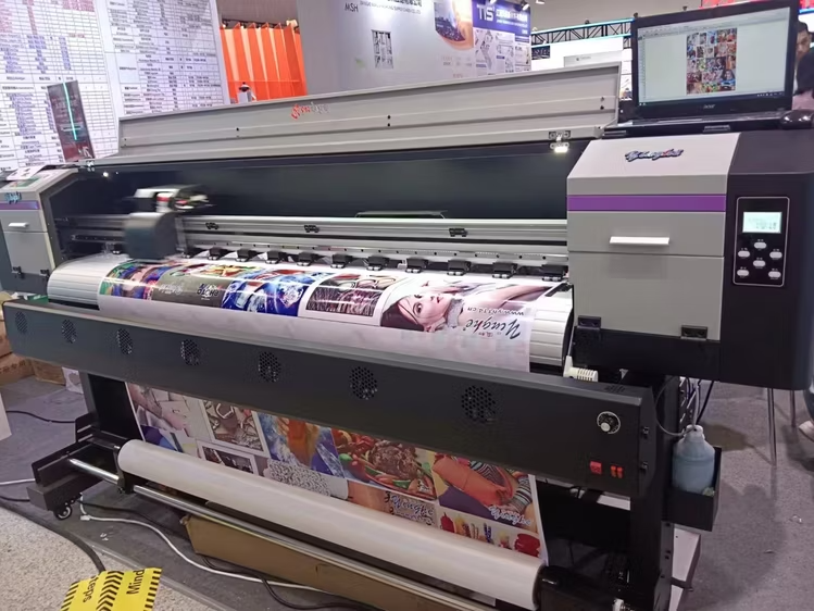 Large format printing machine for signage and branding